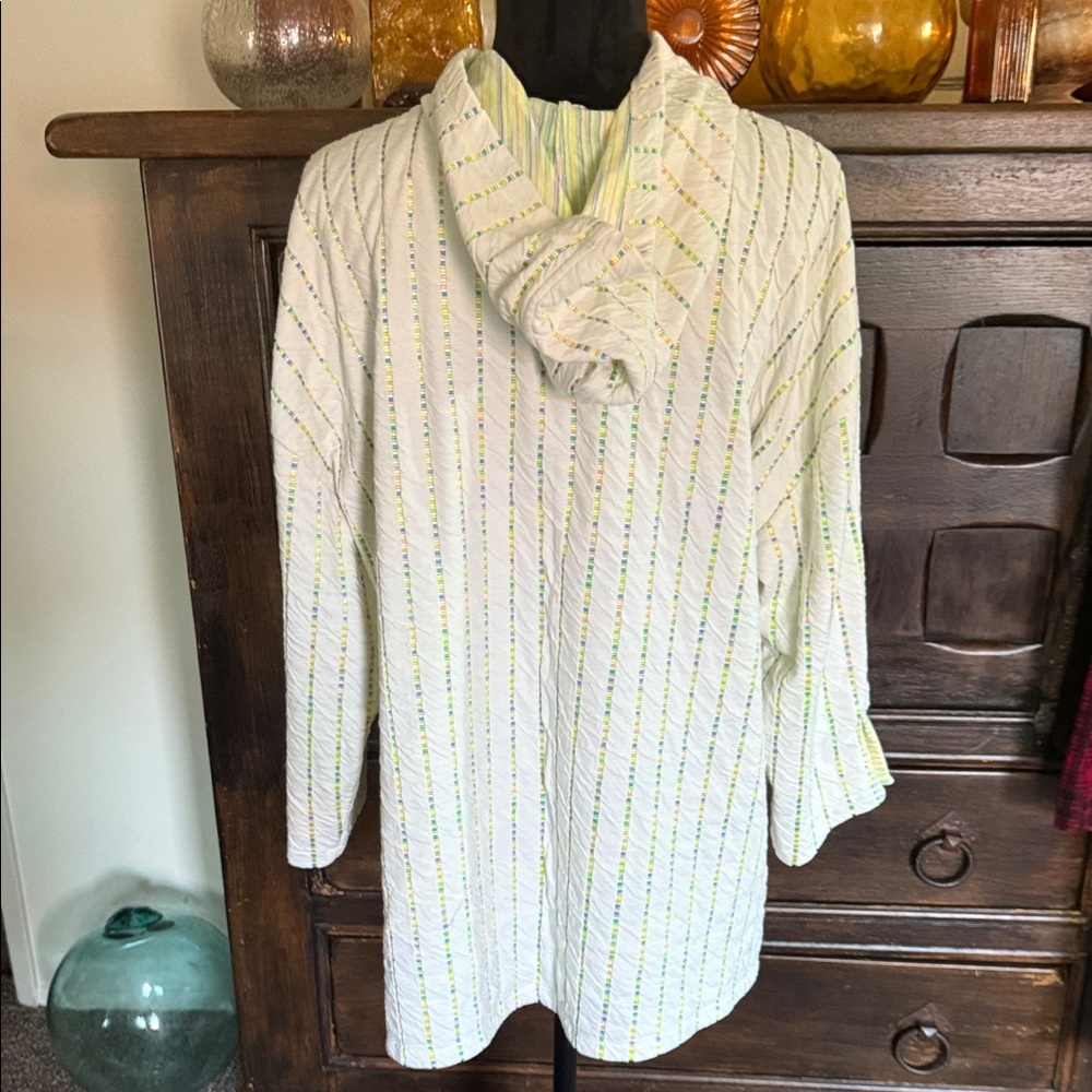 Plus Size Isaac Mizrahi Live! Novelty Knit Relaxed Fit 3/4-Sleeve Pullover - Picture 8 of 11